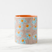 Happy Flowers ツートーンマグカップ (中央)