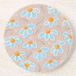 Happy Flowers Sandstone コースター