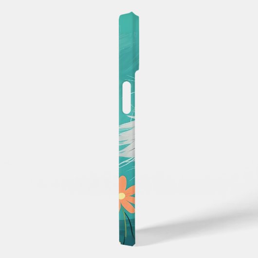 Happy Fluffy White Cat Phone Case - Sunny Smile &  Case-Mate iPhoneケース (裏面 / 右)