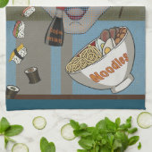 Happy food キッチンタオル (折り畳み)