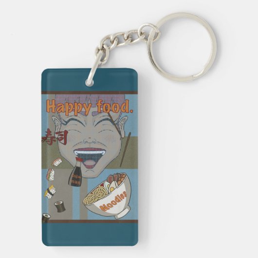 Happy food キーホルダー (裏面)