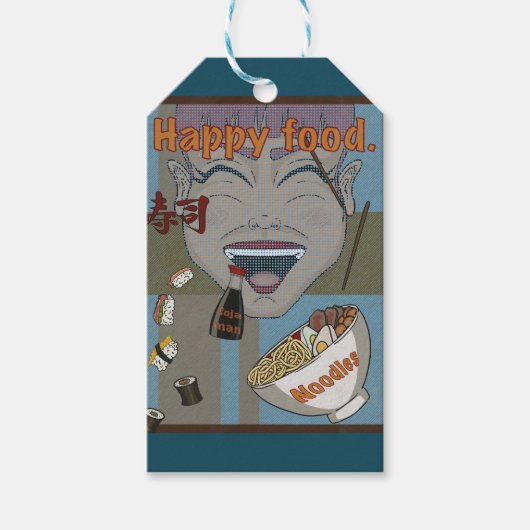 Happy food ギフトタグ (正面)