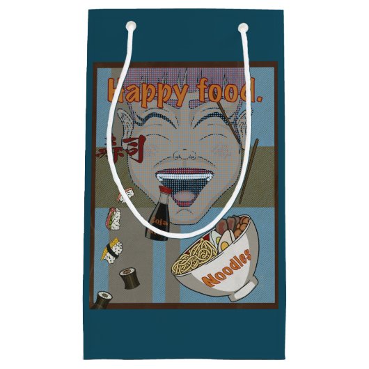 Happy food スモールペーパーバッグ (正面)