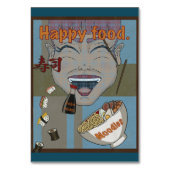 Happy food テーブルナンバー (裏面)