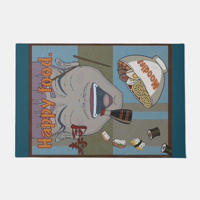 Happy food  ドアマット (正面)