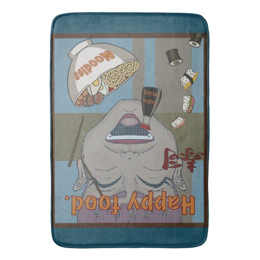 Happy food バスマット (正面縦)