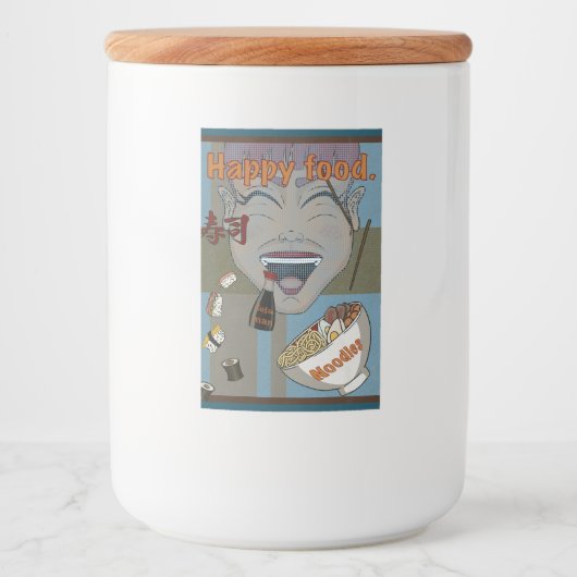 Happy food フードラベル (正面)