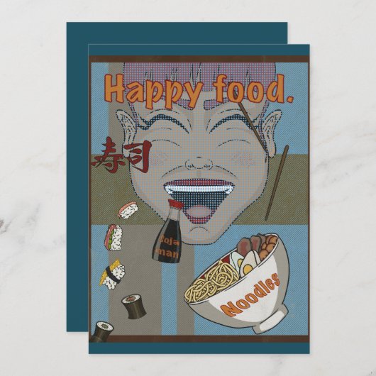 Happy food メニュー (正面/裏面)