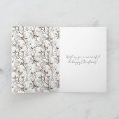 Happy Fox Cloud Snow Christmas カード (内部)