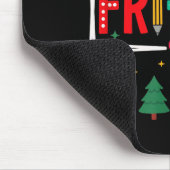 Happy Fri-yay Christmas Teacher Festive Holiday Sc マウスパッド (コーナー)