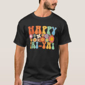 Happy Fri Yay Friday  Fun Teacher Groovy Tシャツ (正面)