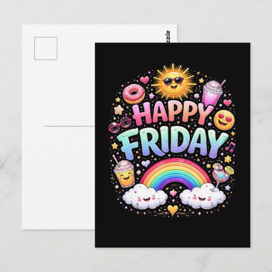 Happy Friday ポストカード (正面/裏面)