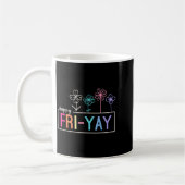 Happy Friday Teacher Fri-yay Funny Weekend Teacher コーヒーマグカップ (左)