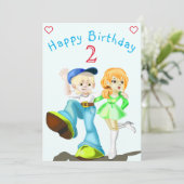 Happy Friends誕生日カード – カスタマイズ (スタンド正面)