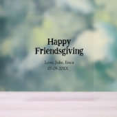 Happy friendsgiving add name with love date simple アクリルサイン (ニュートラル)