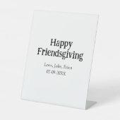 Happy friendsgiving add name with love date simple 台座サイン (正面)