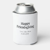 Happy friendsgiving add name with love date simple 缶クーラー (缶裏面)