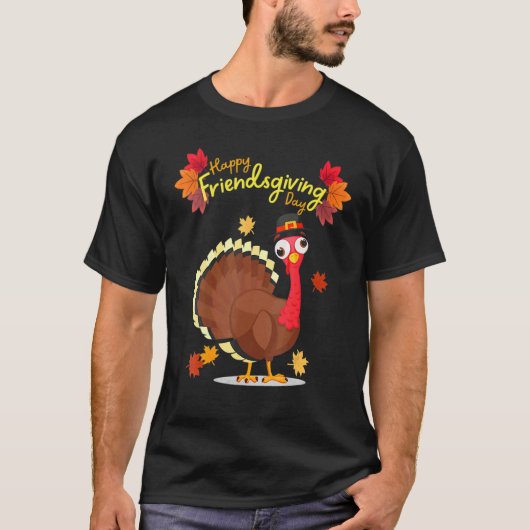 Happy Friendsgiving Friends Giving Thanksgiving Tu Tシャツ (正面)