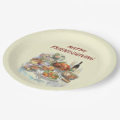 Happy Friendsgiving | Thanksgiving Paper Plates ペーパープレート (アングル)