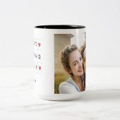 Happy Friendship Day最高の FRIEND EVER PHOTO ツートーンマグカップ (中央)