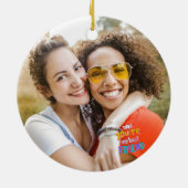 Happy Friendship Day 最高の FRIEND PHOTO セラミックオーナメント (裏面)