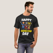 Happy Friendship Day Best Friend Squad Best Friend Tシャツ (正面フル)