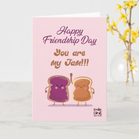 Happy Friendship Day - Funny カード (黄色い花)