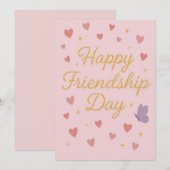 Happy Friendship Day Party Invitation 招待状 (正面/裏面)