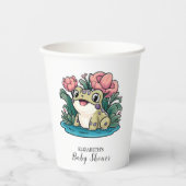 Happy Frogお洒落 Baby Shower 紙コップ (正面)