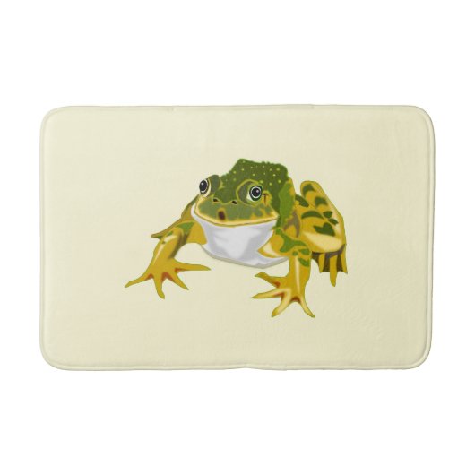 Happy Frog おもしろい Bath Mat – 色の選択 バスマット (正面)