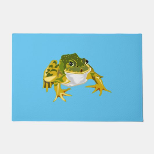 Happy Frog – カラーの選択/追加 ドアマット (正面)