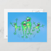 Happy Frogsはがき ポストカード (正面/裏面)