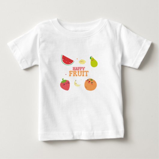 Happy Fruit T-Shirt ベビーTシャツ (正面)
