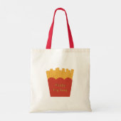Happy Fry-Yeay Tote Bag – Funny French Fries トートバッグ (裏面)