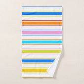 Happy Fun Caribbean Colors Bathroom Towel Sets  バスタオルセット (ハンドタオル)