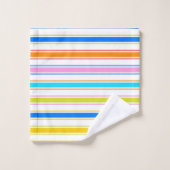 Happy Fun Caribbean Colors Bathroom Towel Sets  バスタオルセット (ウォッシュタオル)