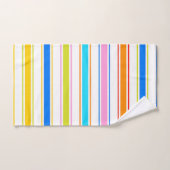 Happy Fun Caribbean Colors Bathroom Towel Sets  バスタオルセット (ハンドタオル)