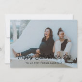Happy Galentineの友人のフォトカード最高の。 シーズンカード (正面)