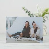 Happy Galentineの友人のフォトカード最高の。 シーズンカード (スタンド正面)