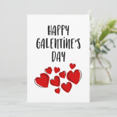 Happy Galentineのday女の子の友人バレンタインデー シーズンカード (スタンド正面)
