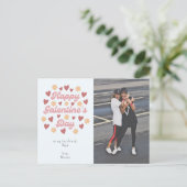 Happy Galentine モダン's Day Bestfriend写真 ポストカード (スタンド正面)