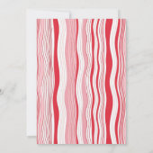 Happy Galentine’s Day Pink Stripes Besties Forever シーズンカード (裏面)