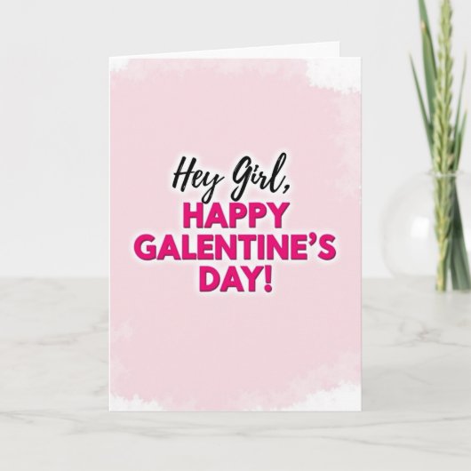 Happy Galentines Bestie Card カード (正面)