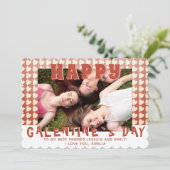 Happy Galentine's Dayハートフォトフレンド シーズンカード (スタンド正面)