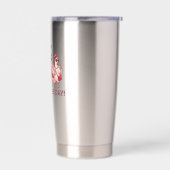 Happy Galentines Day Chicken Squad Funny Glam Hens 保温保冷タンブラー (左面)