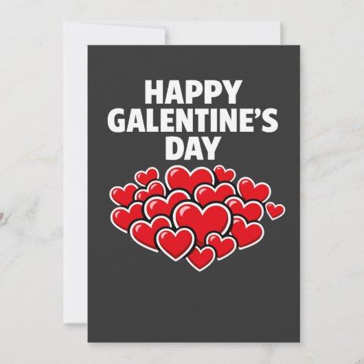 Happy Galentine's day girl friends Valentine's day ノートカード (正面)
