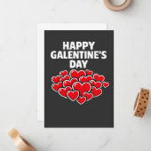 Happy Galentine's day girl friends Valentine's day ノートカード (正面/裏面インサイチュ)