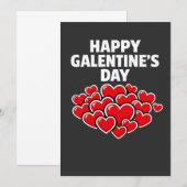 Happy Galentine's day girl friends Valentine's day ノートカード (正面/裏面)