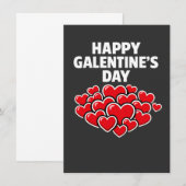 Happy Galentine's day girl friends Valentine's day 招待状 (正面/裏面)