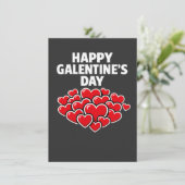 Happy Galentine's day girl friends Valentine's day 招待状 (スタンド正面)